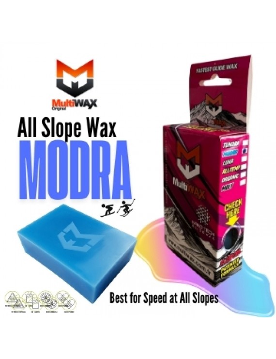 MultiWAX Modrá NanoTech All Snow Glide Wax
